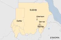 The map of Sudan