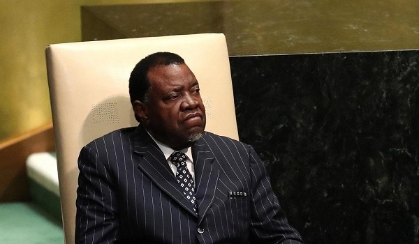 Mr Geingob revealed his cancer diagnosis last month