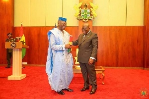 President Nana Addo Dankwa Akufo-Addo with Dr Edward Mahama