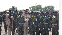 The recruits during the passing out parade