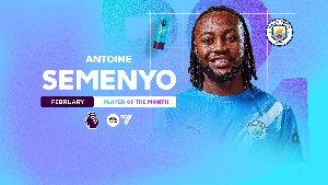 Antoine Semenyo is the PL's Player of the Month for February