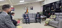 Minister for Education, Haruna Iddrisu and German Ambassador to Ghana, Frederik Landshöft