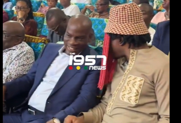 Minister of Education Haruna Iddrisu (L) and Anas Amereyaw Anas (R)