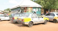 The four defiant taxis have become a permanent feature around the Metro Mass terminal