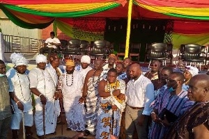 Chiefs and elders with CEO of McDan Daniel McKorle