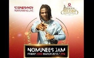 Stonebwoy shared a poster of the VGMA nominees jam on Instagram page with the caption unstoppable