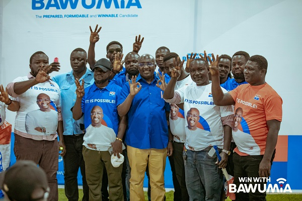 Kennedy Agyapong campaigners pictured with Dr Bawumia