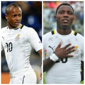 Andre Ayew and Kwadwo Asamoah