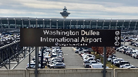 Signage of Washington Dulles International Airport
