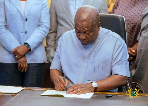 President Mahama has assented to five new bills into law