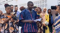 James Baba Anabiga addressing the audience