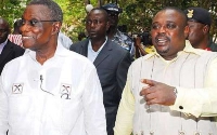Anyidoho (right) was spokesperson to late President John Atta Mills
