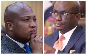 Godfred Dame (right), Samuel Okudzeto Ablakwa (left)