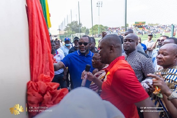 Matthew Opoku Prempeh with other attendees at the commissioning