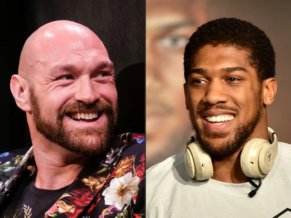 Tyson Fury (L) and Anthony Joshua (R) are expected to face off in late 2026