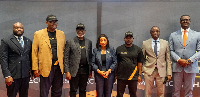 A file photo of  Dr James Klutse Avedzi and other officials at the  AVAS 2026 in Accra