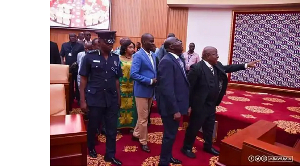 Mike Oquaye Snr. with Dr. Bawumia