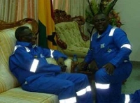 Koku Anyidoho with late President Mills