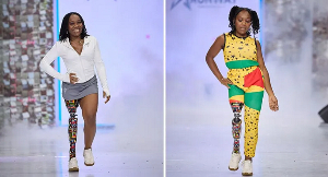 Abena made a statement about the visibility of people with disabilities
