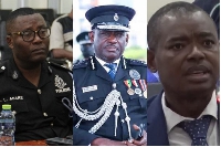 The faces of the three police officers who have been interdicted