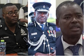 The faces of the three police officers who have been interdicted