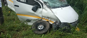 The vehicle involved in the accident
