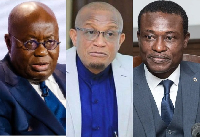 L-R: Former President Akufo-Addo, Dr Mustapha Hamid and Kissi Agyebeng are public officials