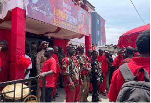 Armah Quaye provided four trucks of drinks for Ga youth as a gesture of goodwill