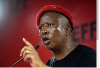 Julius Malema, founder of the Economic Freedom Fighters (EFF)