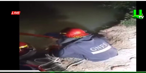 Fire Officer trying to rescue Gloria