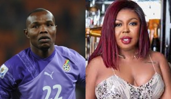 Afia Schwarzeneggger (right) blames Olele Kingson (left) for Black Stars' goalkeeing problems