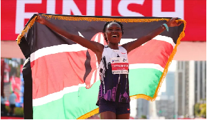 Ruth Chepngetich breaks women’s world record