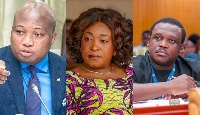 Samuel Okudzeto Ablakwa, Shirley Ayorkor Botchwey and Sam Nartey George