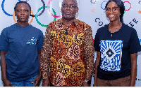Richard Akpokavie (middle) is the President of the Ghana Olympic Committee