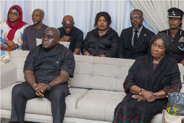 Professor Naana Jane Opoku-Agyemang (Right) led the government delegation