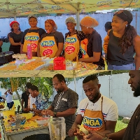 ADPU men and women during their fierce cooking competition