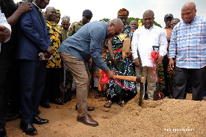 President Mahama Cuts Sod For 24 Hour Economy0   