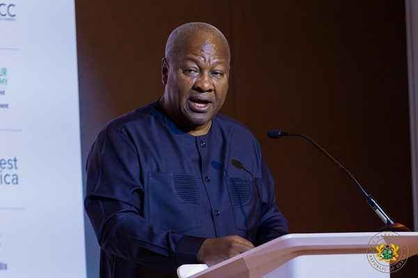 John Dramani Mahama is the President of Ghana