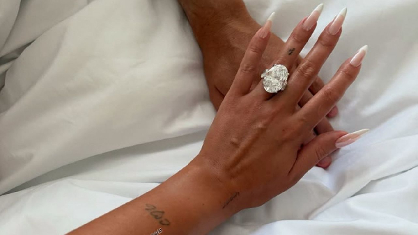 Georgina Rodríguez shared a picture of a ring on her finger on her Instagram page
