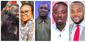 From [L-R] Afrifa-Mensah, Hawa Koomson, Akwasi Nsiah, Miracles Aoagye and Jerry Ahmed
