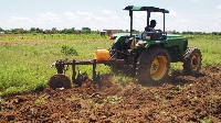 The tractor provided to farmers in Damango