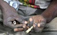 A file photo of a drug user