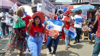 Jubilant members of the New Patriotic Party