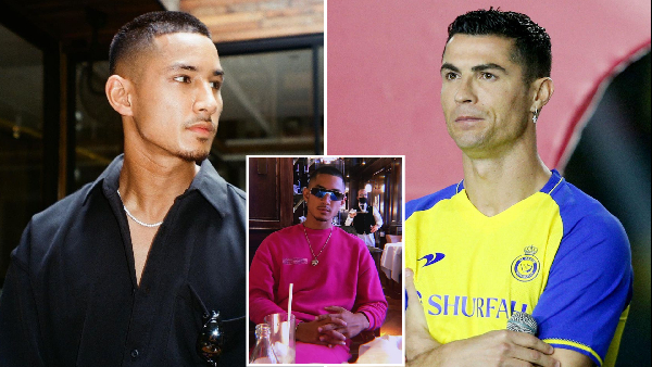 A photo of Faiq Bolkiah and Cristiano Ronaldo