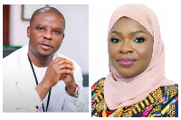 Sylvester Tetteh (L) clashed with Shamima Muslim (R) over Mahama administration on Metro TV