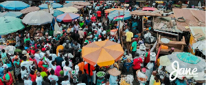 Prof Naana Jane Opoku-Agyemang brought peace during a durbar at the Dome Market