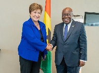 IMF boss, Kristalina Georgieva with President Akufo-Addo at the Munich Security Conference