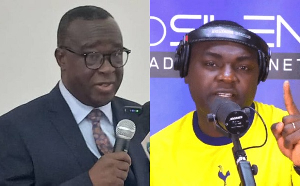 Acting Chief Justice, Paul Baffoe-Bonnie and Kevin Ekow Baidoo Taylor