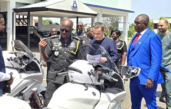 The two motorcycles are valued at GH¢728,000