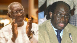 Former President John Agyekum Kufuor (L) heaps praises on Dr Richard Anane (R)